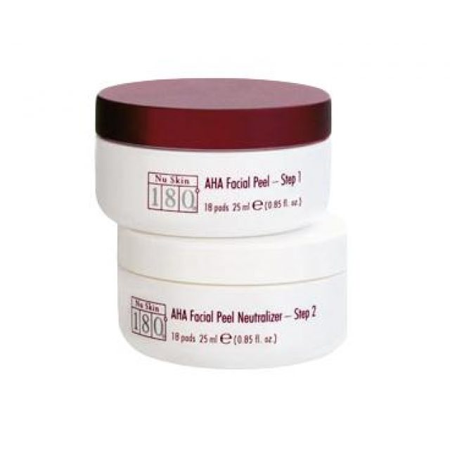 180° AHA Facial Peel and Neutralizer - Anti Aging Peeling (2 x 25 ml je 18 Pads)